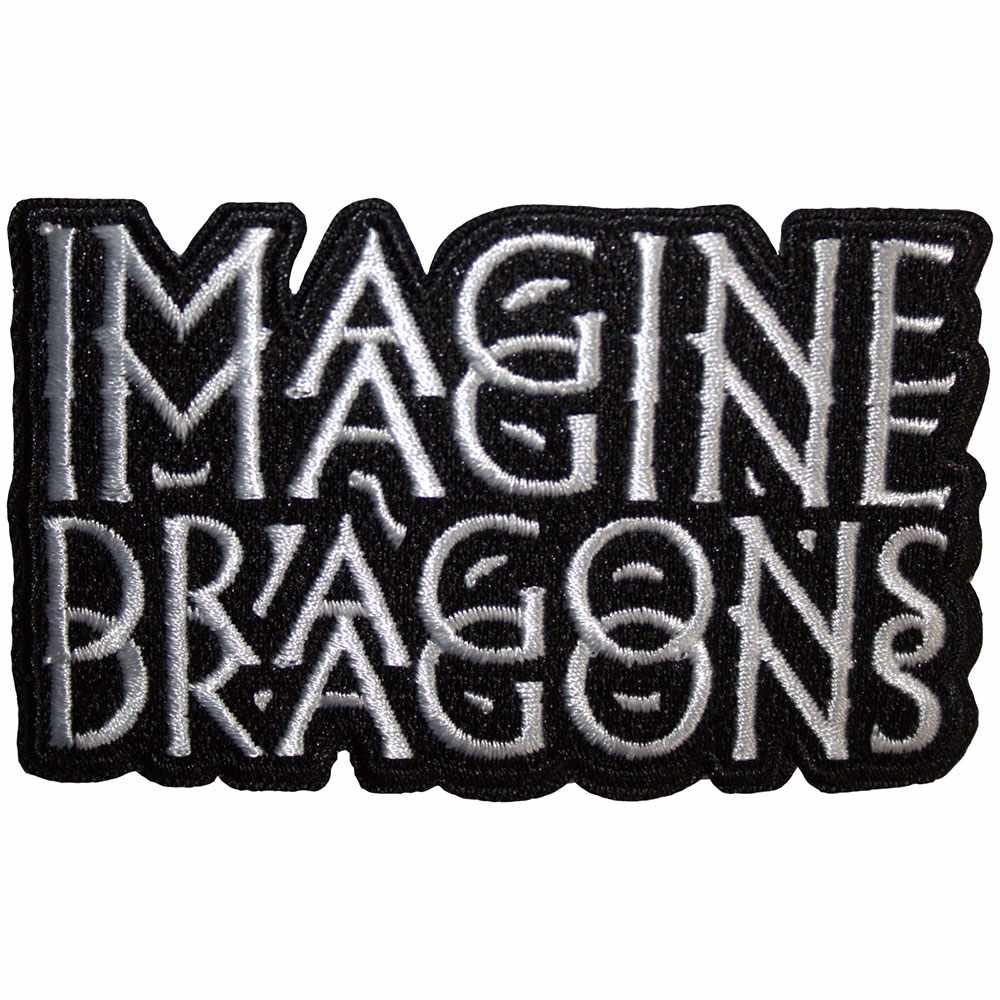 Imagine Dragons - Double Logo Patch - Zwart/Wit
